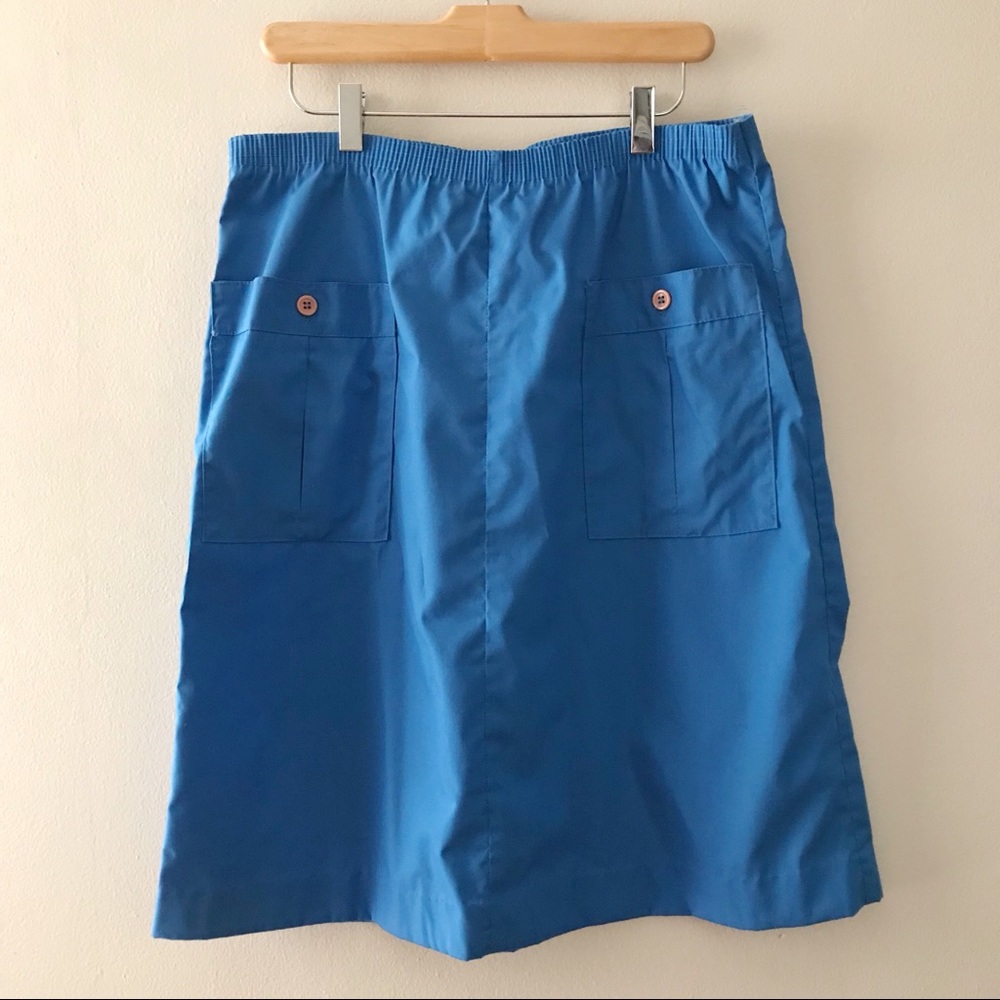Cobalt Blue A-line Pocket Skirt